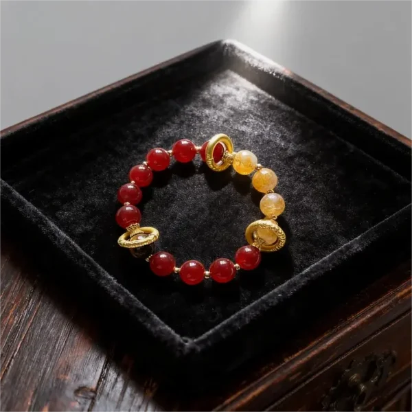 【Red Gold Splendor】Guardian Stone of Wealth, Decision, and Power