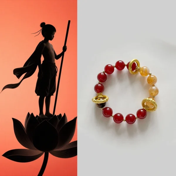 【Red Gold Splendor】Guardian Stone of Wealth, Decision, and Power